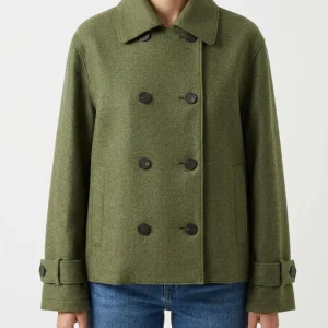 Abrigo Harris Wharf London Oversize Verde Caza