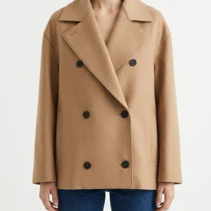 Abrigo Harris Whalf London Corto Beige Oscuro