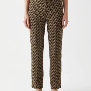 Pantalón Cambio Faith Estampado Geométrico Camel