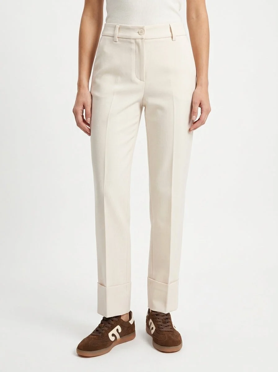 Pantalón AgoeFilo Via Emilia Crudo - Imagen 2