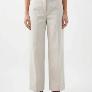 Pantalón AgoeFilo Via Garibaldi Blanco Hueso