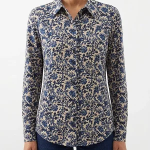 Camisa Whyci Milano Flores Marino