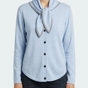 Cardigan Andam Pañuelo Azul