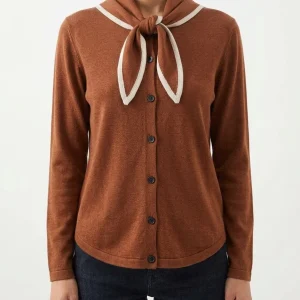 Cardigan Andam Pañuelo Marron