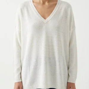 Jersey Base Milano Cuello Pico Blanco