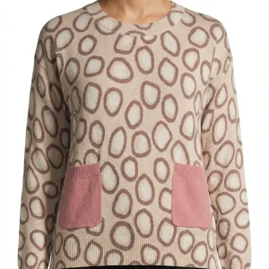 Jersey In Bed With You Bolsillos Circulos Beige