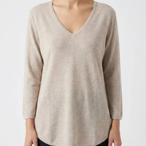 Jersey Universel Cuello Pico Beige