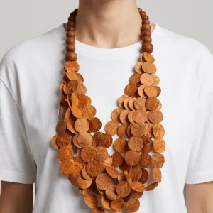 Collar Ana Hagopian Branch Camel