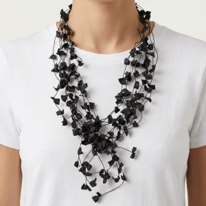 Collar Ana Hagopian Loop Long Negro
