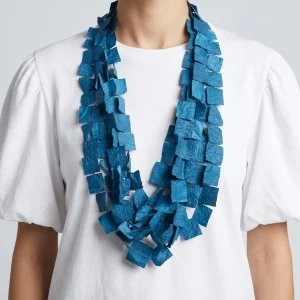 Collar Ana Hagopian Nest Long Azul Marino