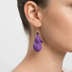 Pendientes Fabrizio Marcantelli Ratón Morado