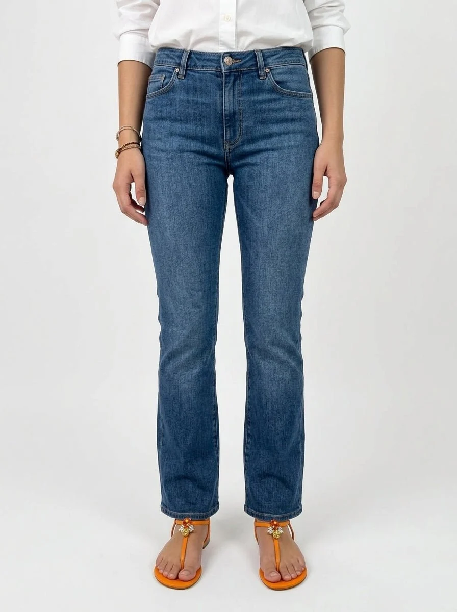 Jeans Cigala's Bell Bottom Crop Azul - Imagen 3