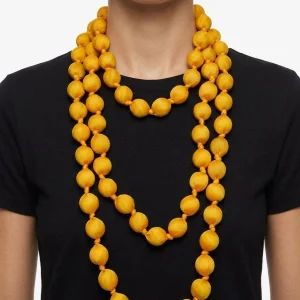 Collar il Baco Da Seta Maxi Bolas Seda Canario