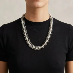 Collar Liviana Conti Metal y Perlas