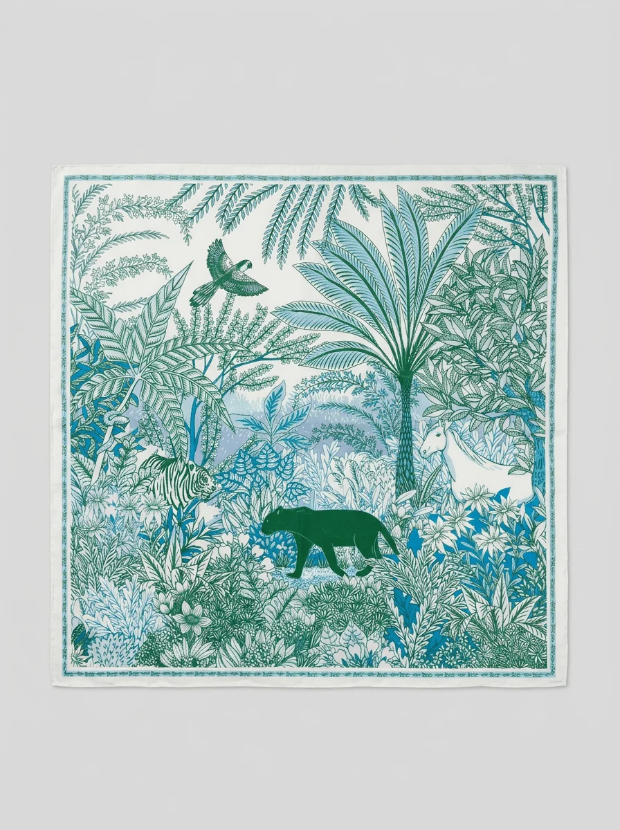 Foulard Maison Fanli Pantera en Foresta Cielo - Imagen 3