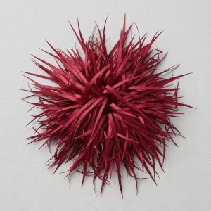 Broche Sissi Otto Style Plumas Burdeos