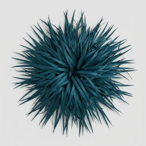 Broche Sissi Otto Style Plumas Petroleo