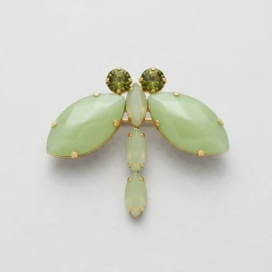 Broche Unique Libelula Verde