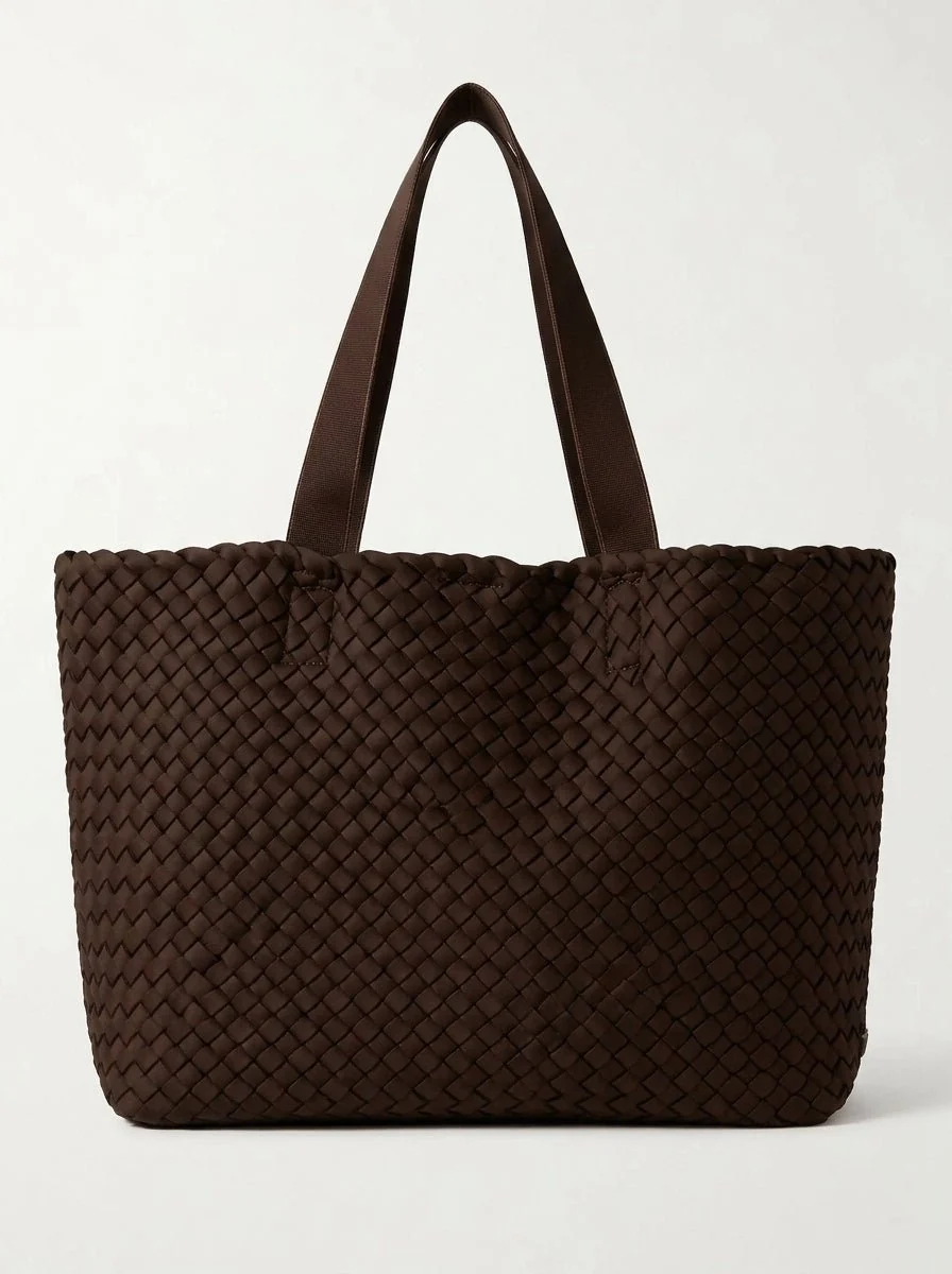 Bolso Naghedi Como Large Tote Chocolate - Imagen 5
