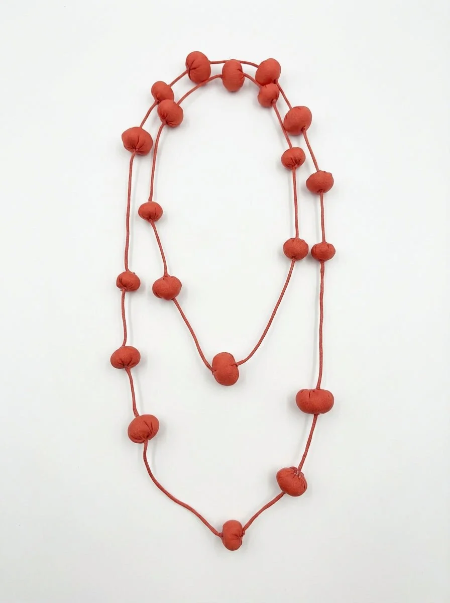 Collar Il Baco Da Seta Bolas De Seda Cocoon Nude Blush - Imagen 3