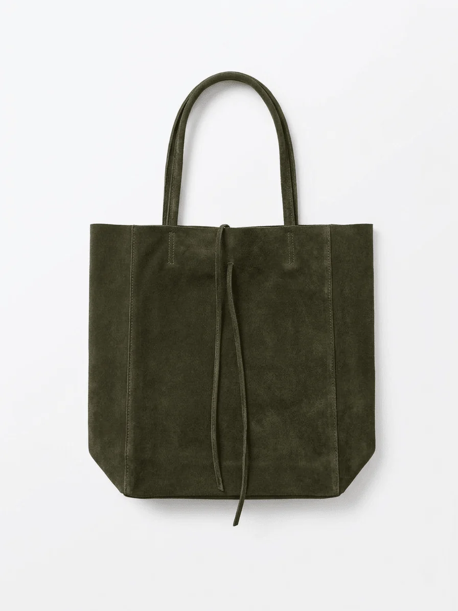 Bolso Maison Fanli Daim Caqui - Imagen 4