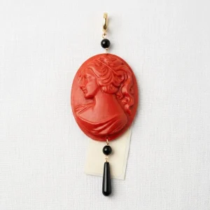 Colgante Fabrizio Marcantelli Cameo Rojo