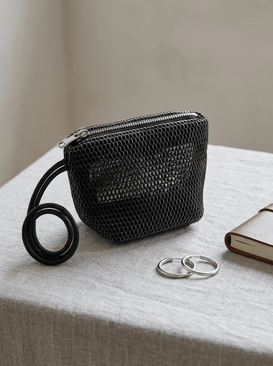 Bolso In·Zu Mouse S Blanco y Negro - Imagen 3