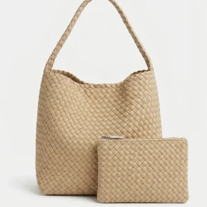 Bolso Naghedi Nomad Hobo Medium Crema