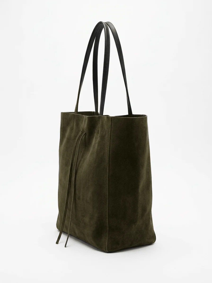 Bolso Maison Fanli Daim Caqui - Imagen 2