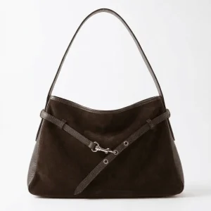 Bolso Maison Fanli Daim Victor Marrón