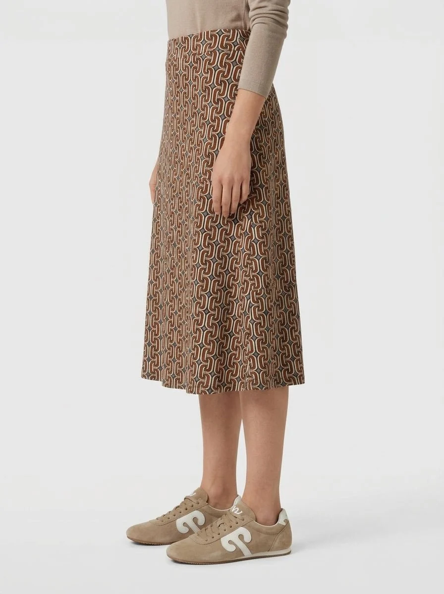 Falda Monika Varga Cadena Marron - Imagen 4