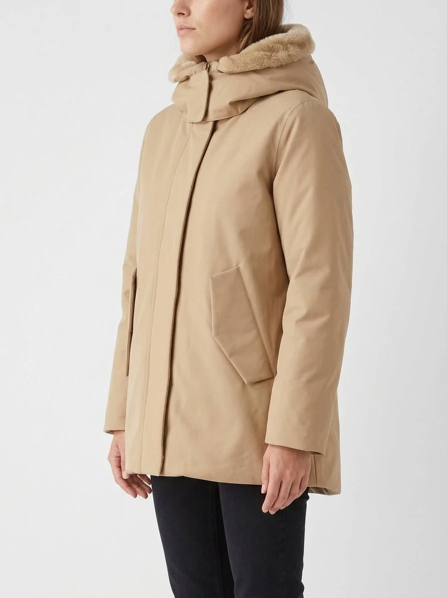 Parka Save The Duck Solana Camel - Imagen 4
