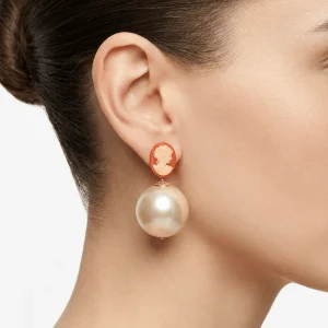 Pendientes Fabrizio Marcantelli Cameo Naranja