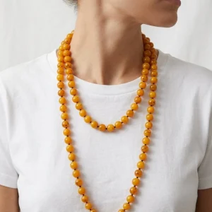 Collar Fabrizio Marcantelli Bolitas Caramelo