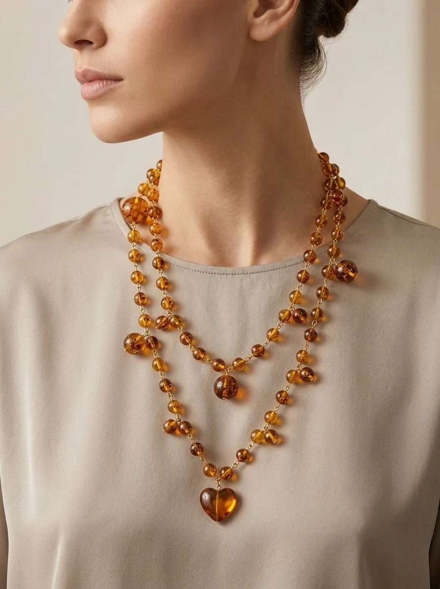 Collar Fabrizio Marcantelli Rosario Miel - Imagen 3