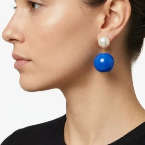 Pendientes Fabrizio Marcantelli Bola Azul P