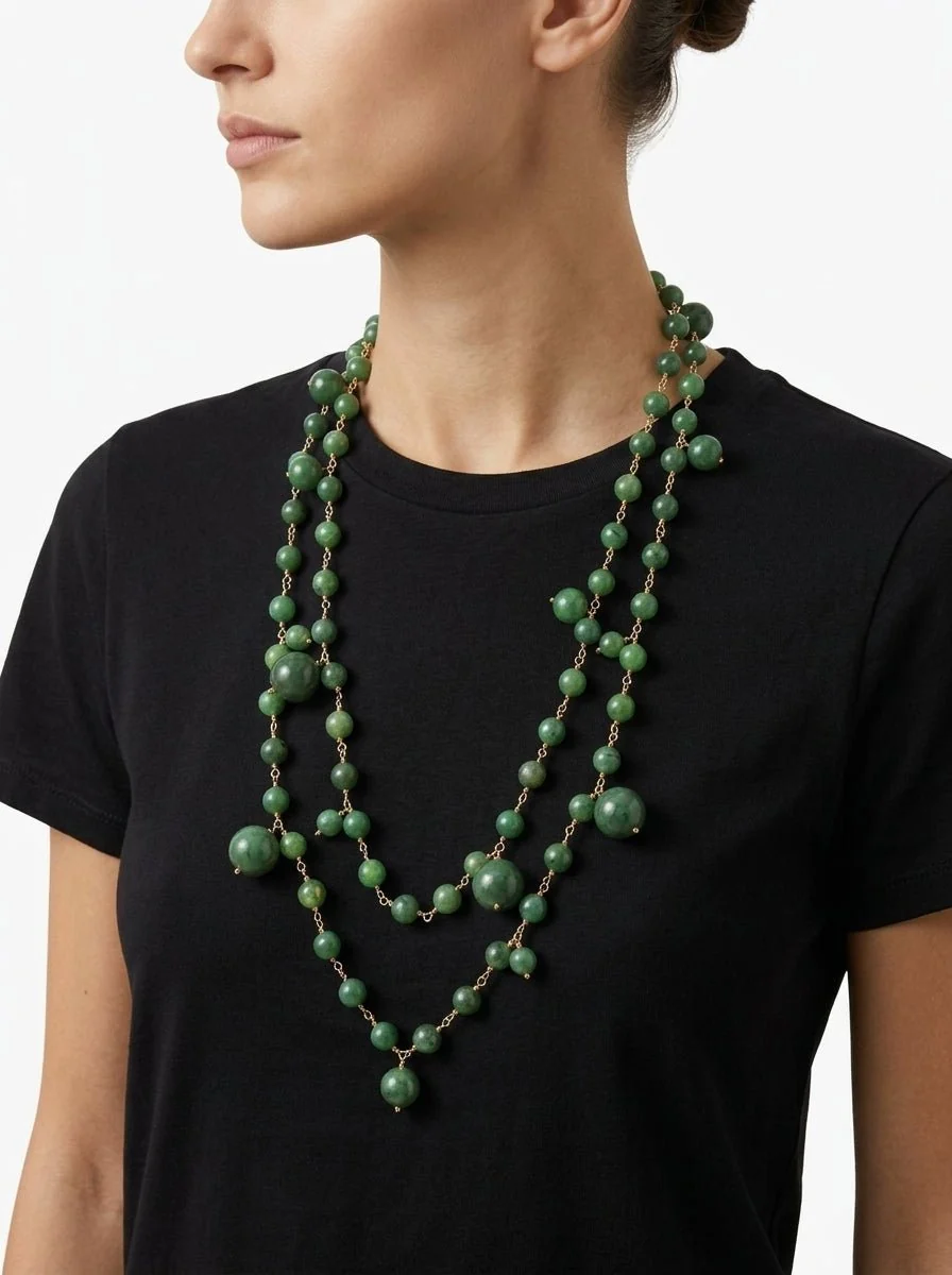 Collar Fabrizio Marcantelli Rosario Verde - Imagen 3