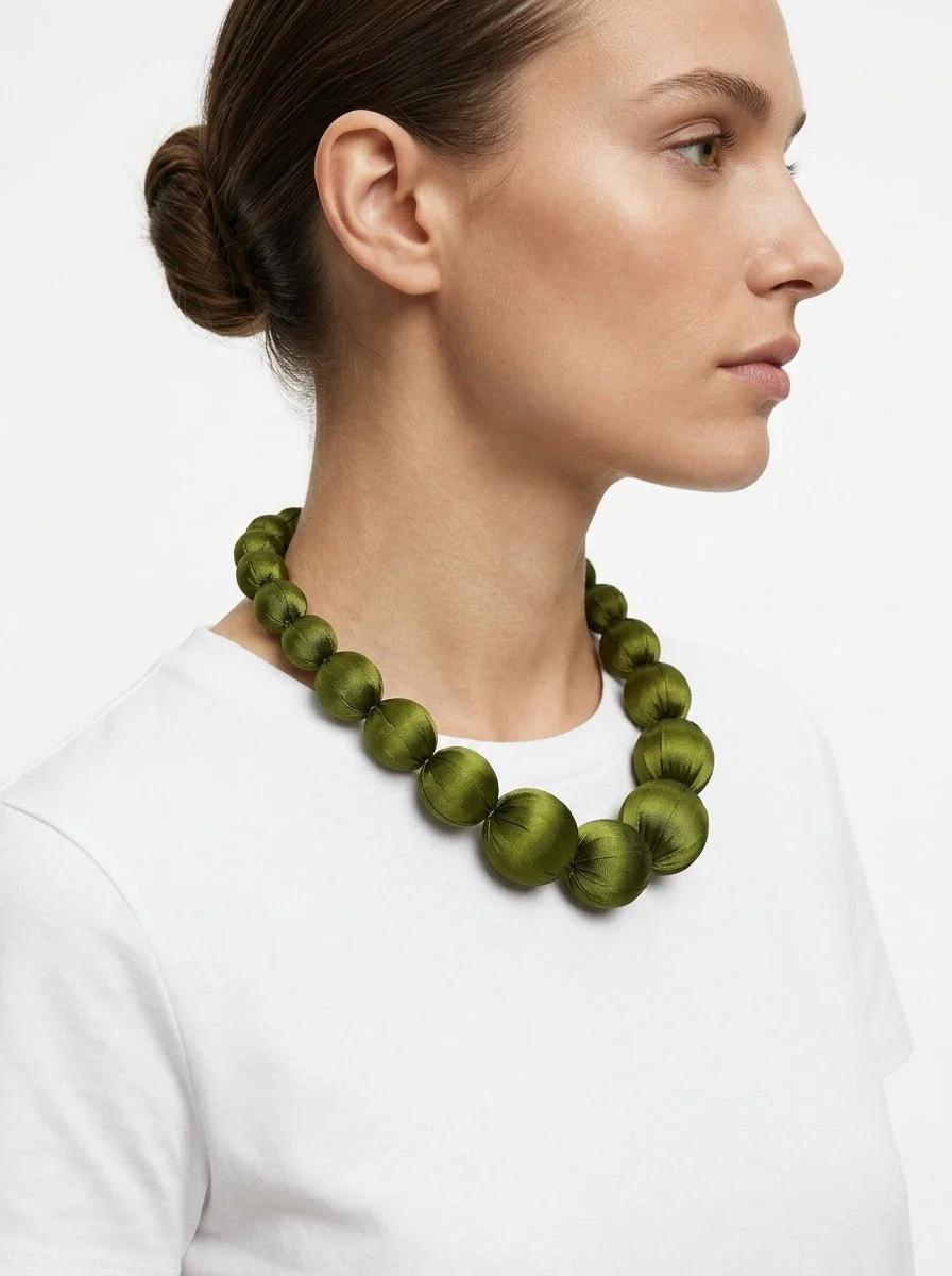 Collar Il Baco Da Seta Lohn Caqui - Imagen 3