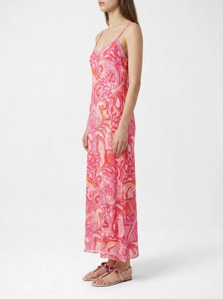 Vestido One Season Antoinette Slip Merida Rosa - Imagen 3