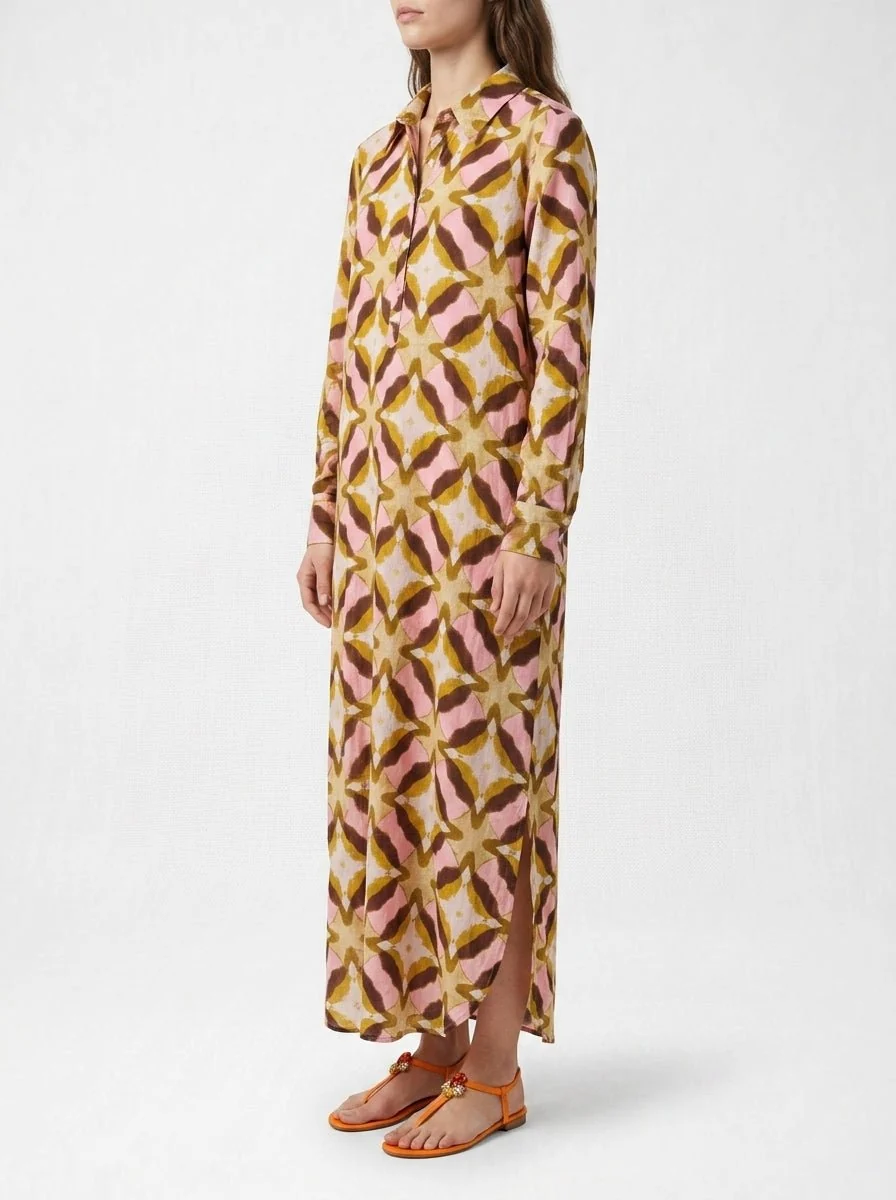 Vestido One Season Long Gilli Tobago Rosa - Imagen 3