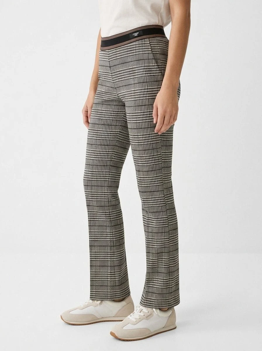 Pantalon Cambio Francoise Cropped Cuadros I/O25 - Imagen 3