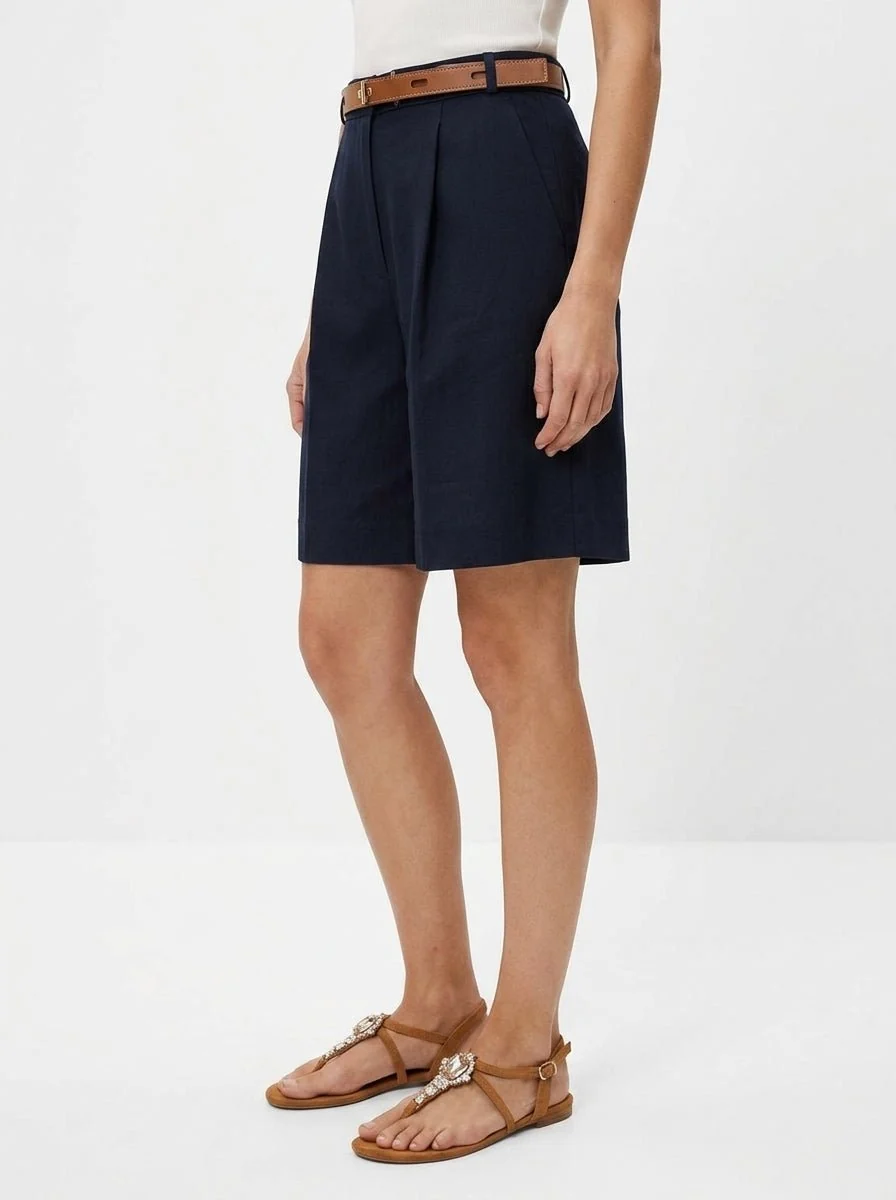 Short Whyci Milano Lisos Lino - Imagen 5