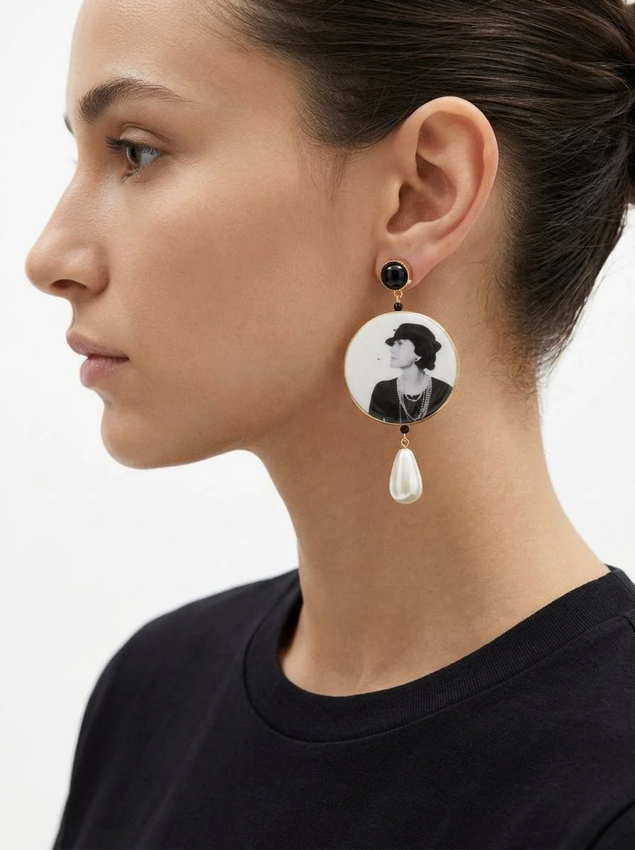 Pendientes Fabrizio Marcentelli Coco Chanel - Imagen 3