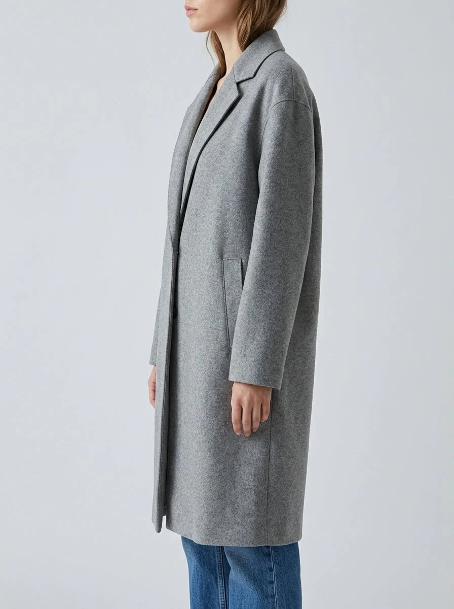 Abrigo Harris Wharf London Cashmere Gris Claro - Imagen 3