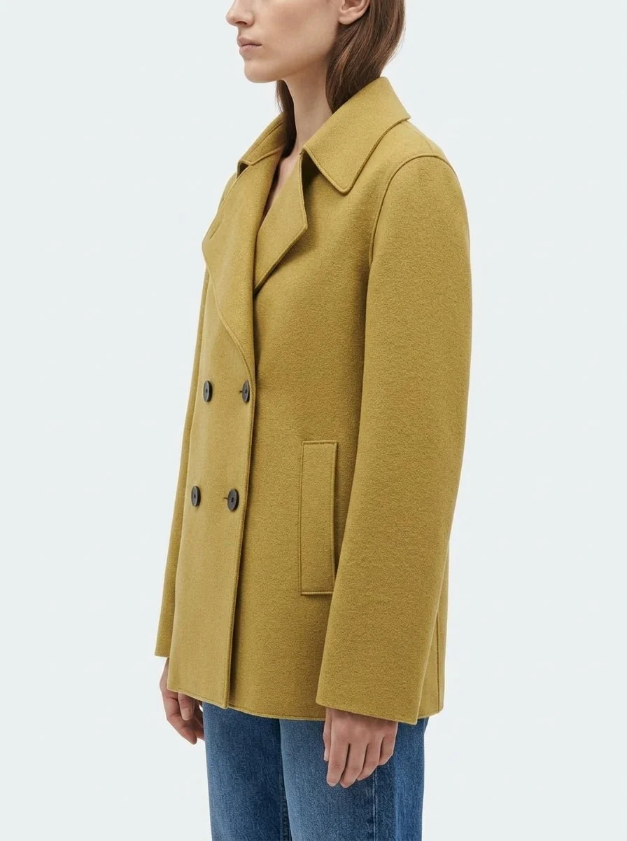 Chaqueta Harris Wharf London Peacot Oliva - Imagen 3