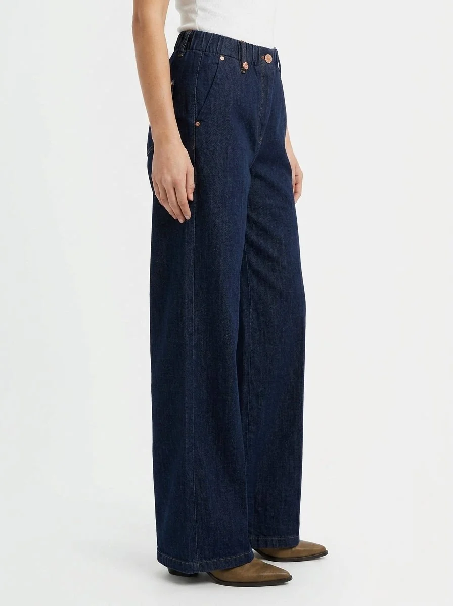 Jeans Ragno Cropp. Wide/Pockets Azul - Imagen 3