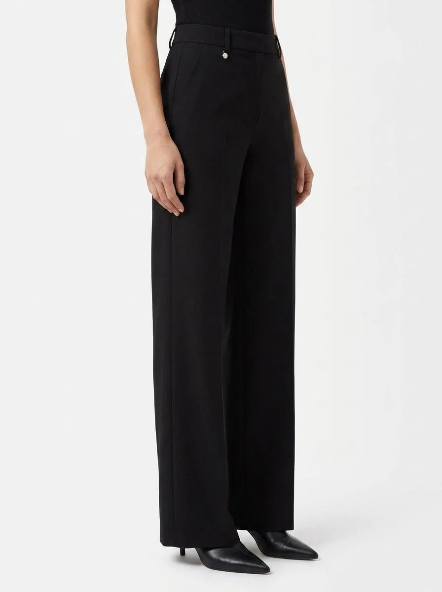 Pantalón Ragno Palazzo/ Pockets Negro - Imagen 3