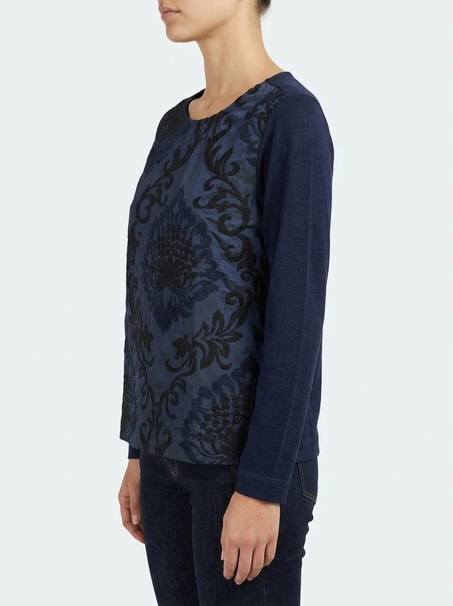Jersey Whyci Milano Bordado Azul Marino - Imagen 3
