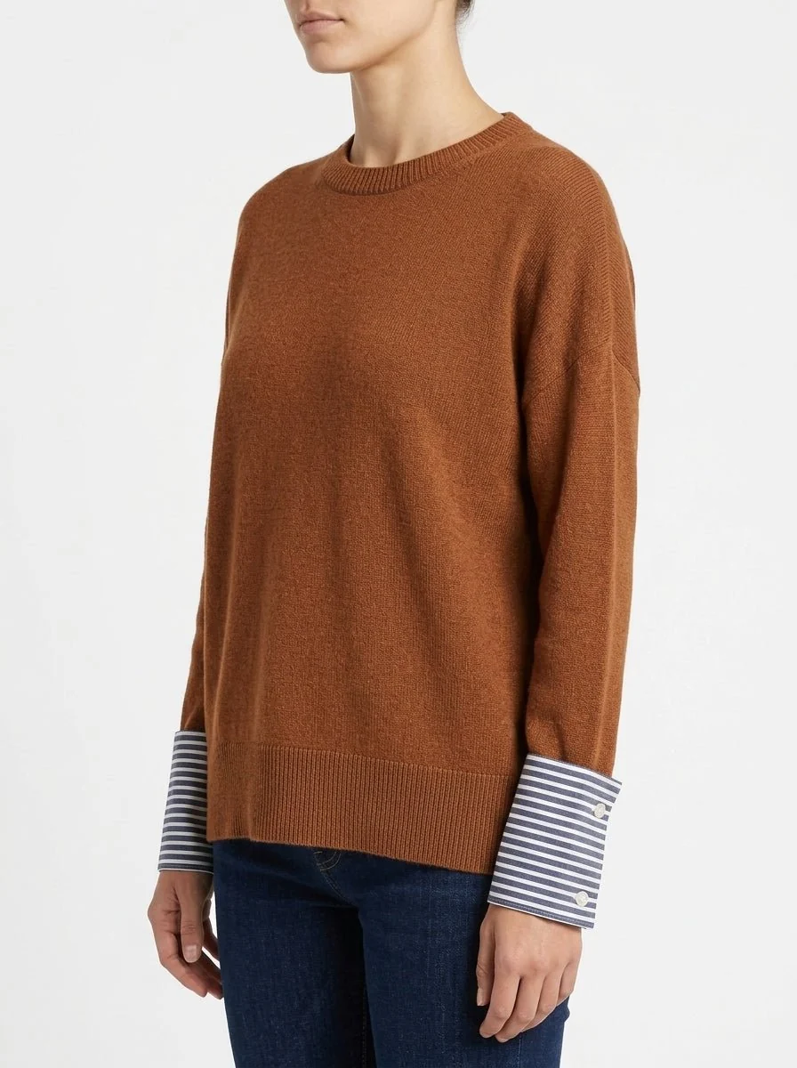 Jersey Whyci Milano Puños Camisa Camel - Imagen 3