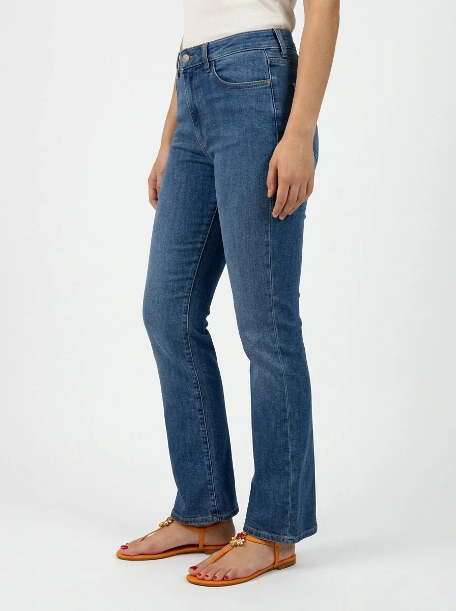 Jeans Cigala's Bell Bottom Crop Azul